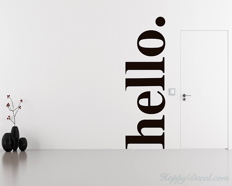 Hello - Welcome Quote Decal